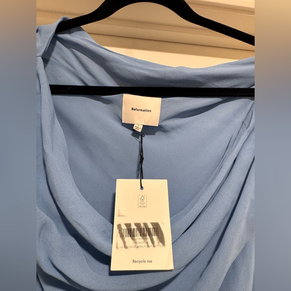 Reformation Kristine Dress - Azure 8 - Picture 5 of 6